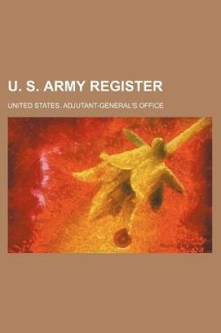 Cover of U. S. Army Register