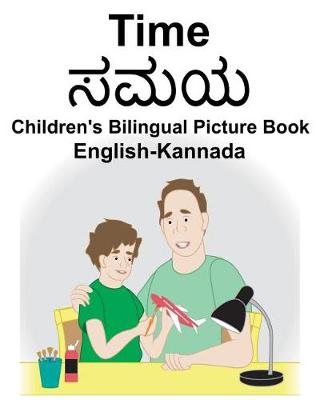 Book cover for English-Kannada Time Children's Bilingual Picture Book