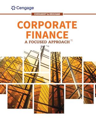 Book cover for Mindtap for Ehrhardt/Brigham's Corporate Finance: A Focused Approach, 1 Term Printed Access Card