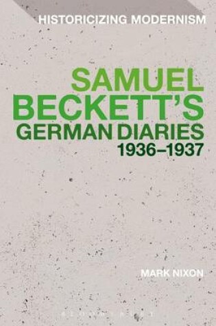 Cover of Samuel Beckett's German Diaries 1936-1937