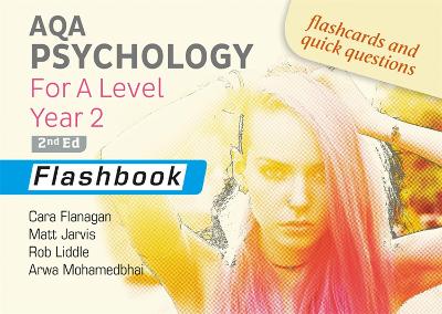 Book cover for AQA Psychology for A Level Year 2 Flashbook: 2nd Edition