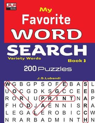 Book cover for My Favorite WORD SEARCH Book 3