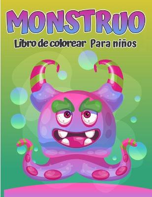 Book cover for Libro para colorear de monstruos para ni�os