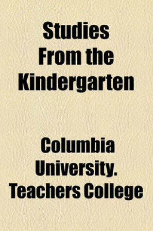 Cover of Studies from the Kindergarten