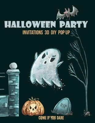 Book cover for Halloween party invitations 3d diy pop up