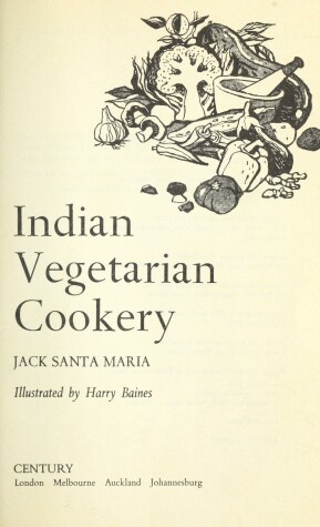 Book cover for Indian Vegetarian Cookery