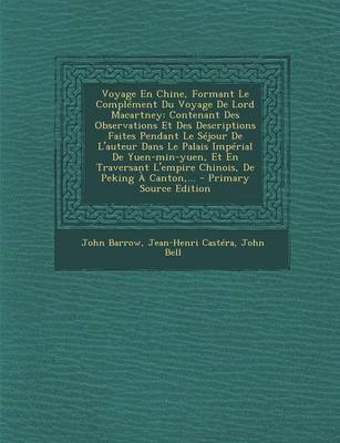 Book cover for Voyage En Chine, Formant Le Complement Du Voyage de Lord Macartney