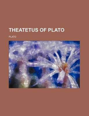 Book cover for Theatetus of Plato