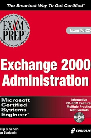 Cover of MCSE Exchange 2000 Administration Exam Preparation