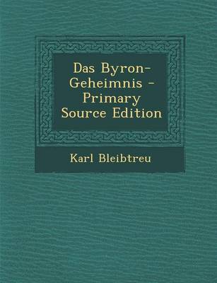 Book cover for Das Byron-Geheimnis