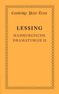 Cover of Hamburgische Dramaturgie II