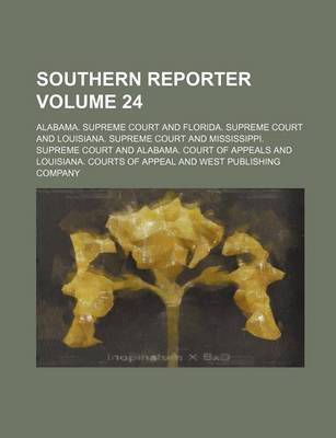 Book cover for Southern Reporter Volume 24