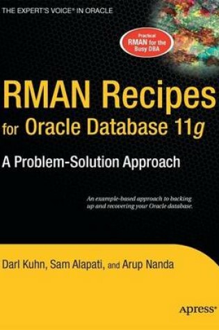 Cover of RMAN Recipes for Oracle Database 11g