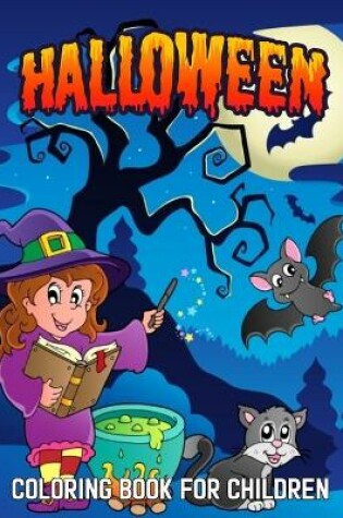 Cover of Halloween Coloring Book For Children