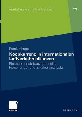 Book cover for Koopkurrenz in internationalen Luftverkehrsallianzen