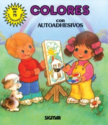 Book cover for Colores Con Autoadhesivos - Figuritas