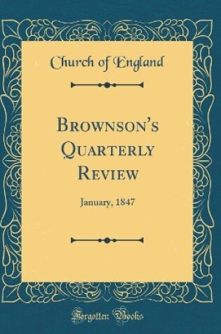 Cover of Brownson's Quarterly Review