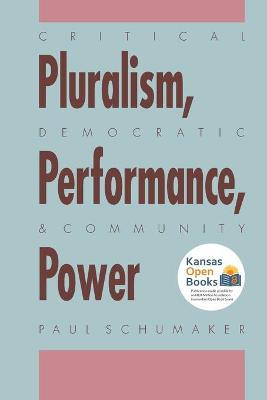 Book cover for Critical Pluralism, Democratic Performance, and Community Power