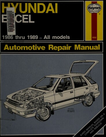 Book cover for Hyundai Excel All Models Owner's Workshop Manual