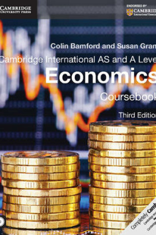 Cover of Cambridge International AS and A Level Economics Coursebook with CD-ROM