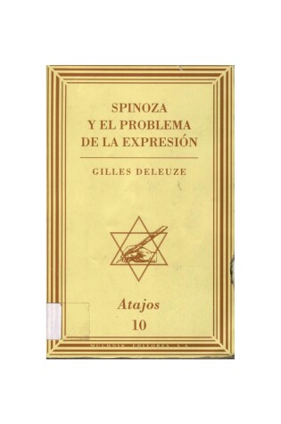 Cover of Spinoza y El Problema de La Expresion