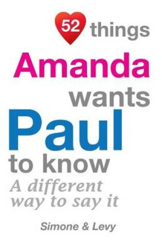 Cover of 52 Things Amanda Wants Paul To Know