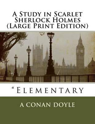 Book cover for A Study in Scarlet Sherlock Holmes