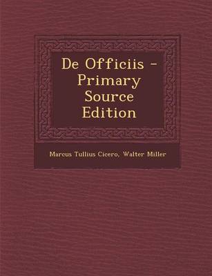 Book cover for de Officiis - Primary Source Edition