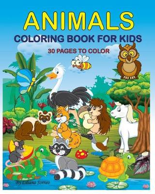 Book cover for Coloring Book for Kids Animals