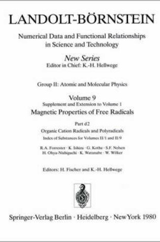 Cover of Organic Cation Radicals and Polyradicals / Organische Kation-Radikale und Polyradikale