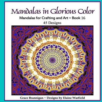 Book cover for Mandalas in Glorious Color Book 16