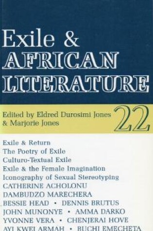 Cover of ALT 22 Exile and African Literature