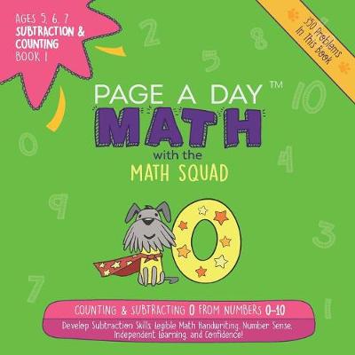 Book cover for Page a Day Math Subtraction & Counting