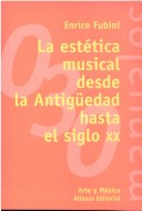 Book cover for Estetica Musical Desde Antiguedad Hasta Siglo XX