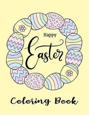 Book cover for Happy Easter Coloring Book