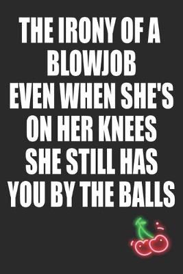 Book cover for The Irony of a Blowjob Even When She's on Her Knees She Still Has You By the Balls