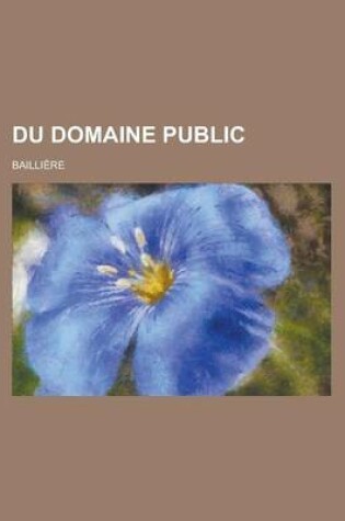 Cover of Du Domaine Public