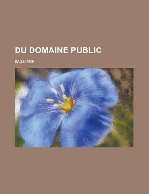 Book cover for Du Domaine Public