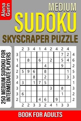 Book cover for Medium Sudoku Skyscraper Puzzle Book for Adults