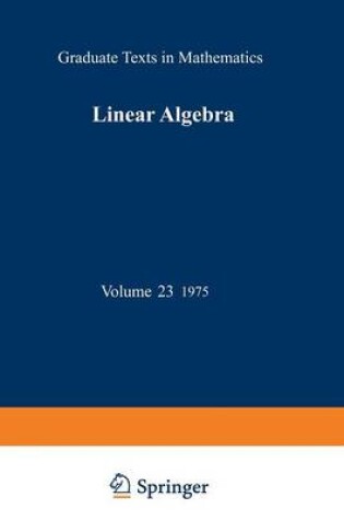 Cover of Linear Algebra