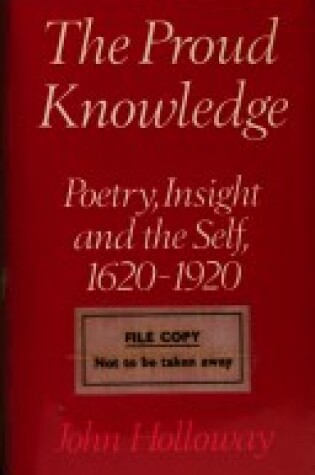 Cover of Proud Knowledge