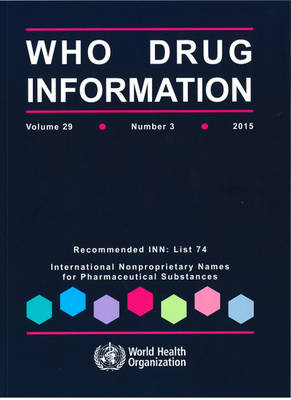 Book cover for WHO Drug Information  Vol. 29 No. 3  2015