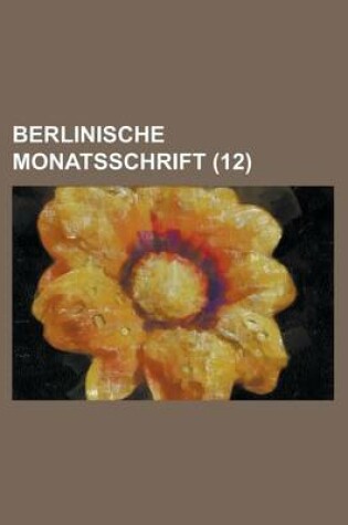 Cover of Berlinische Monatsschrift (12)