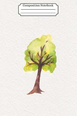 Cover of Composition Notebook Watercolor Tree Design Vol 14
