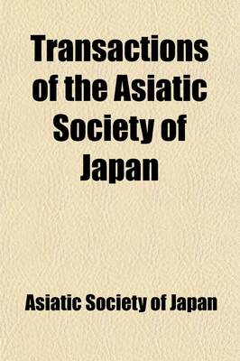 Cover of Transactions of the Asiatic Society of Japan