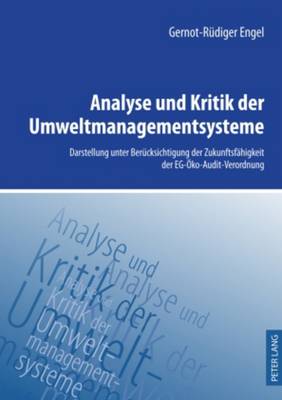 Cover of Analyse Und Kritik Der Umweltmanagementsysteme