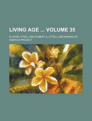 Book cover for Living Age Volume 35