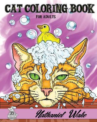 Cover of Cat Coloring Book For Adults