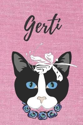 Book cover for personalisiertes Notizbuch Katze / Notizheft / Journal / Malbuch / Tagebuch / Kritzelbuch / DIN A5 / Geschenk Gerti