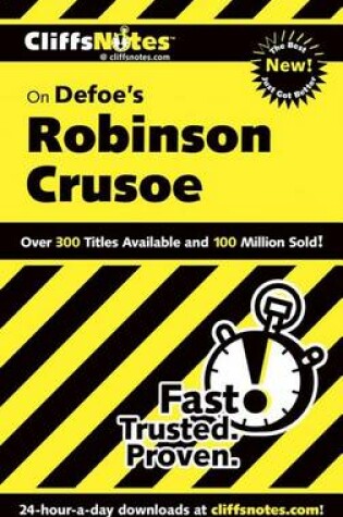 Cover of Cliffsnotes on Defoe's Robinson Crusoe, 2nd Edition